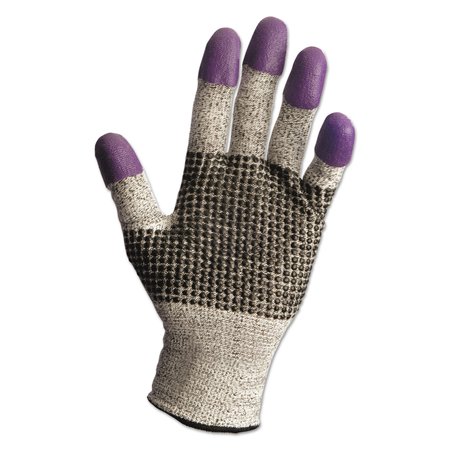 KLEENGUARD G60 Purple Nitrile Gloves, 240mm Len, Large/Size 9, Black/White, PK12 KCC 97432